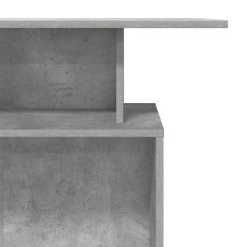 Concrete Grey Reception Desk - Versatile Design & Storage