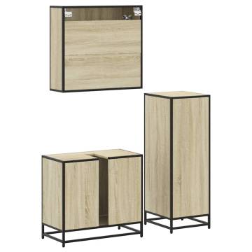 3 Piece Sonoma Oak Bathroom Furniture Set | Stylish & Durable