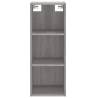 Stylish Highboard Grey Sonoma - 34.5x34x180 cm