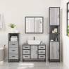 4 Piece Bathroom Furniture Set - Grey Sonoma Style