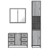 4 Piece Bathroom Furniture Set - Grey Sonoma Style