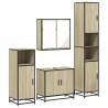 4 Piece Bathroom Furniture Set - Sonoma Oak Stylish Design