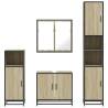 4 Piece Bathroom Furniture Set - Sonoma Oak Stylish Design