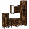 4 Piece Smoked Oak Bathroom Furniture Set | Stylish & Durable