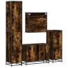 4 Piece Smoked Oak Bathroom Furniture Set | Stylish & Durable