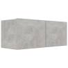 6 Piece Concrete Grey TV Cabinet Set | Stylish Storage Solution