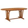 Garden Table 200x100 cm - Solid Eucalyptus for Alfresco Dining