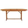 Garden Table 200x100 cm - Solid Eucalyptus for Alfresco Dining