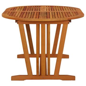 Garden Table 200x100 cm - Solid Eucalyptus for Alfresco Dining