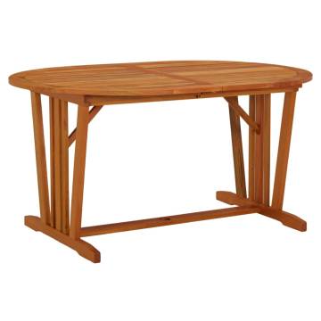 Garden Table 200x100 cm - Solid Eucalyptus for Alfresco Dining