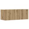 3 Piece TV Cabinet Set - Artisan Oak Wall-Mounted Storage