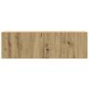 2 Piece Wall-Mounted TV Cabinet Set - Artisan Oak Finish