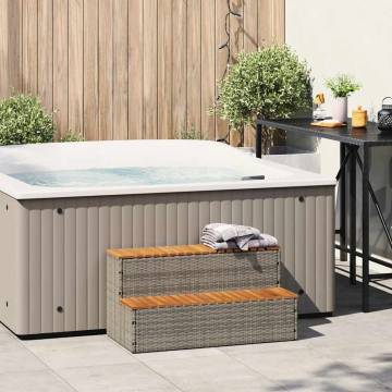 Hot Tub Step Grey 100x50 cm - Durable & Safe Entry