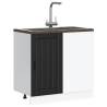  Sink Base Cabinet Lucca Black Engineered Wood Colour black Quantity in Package 1 Model sink base cabinet (1 door) 86 cm Number of 