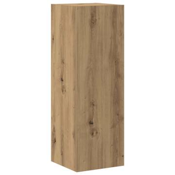 Wall Mounted TV Cabinets - 4 pcs Artisan Oak | Hipo Market