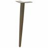 Coffee Table Legs - Conical Shape, Natural Steel – 4 pcs, 30-31 cm