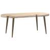 Coffee Table Legs - Conical Shape, Natural Steel – 4 pcs, 30-31 cm