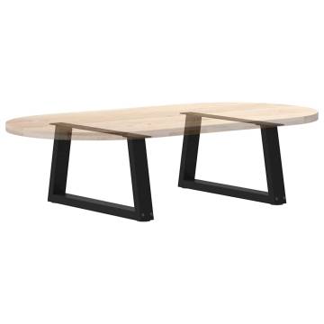 V-Shape Dining Table Legs - Black Steel (2 pcs) | HipoMarket