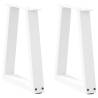  Dining Table Legs V-Shape 2 pcs White 38x(42-43.3) cm Steel Colour white Size 38 x (42-43.3) cm Quantity in Package 2 Number of 1 