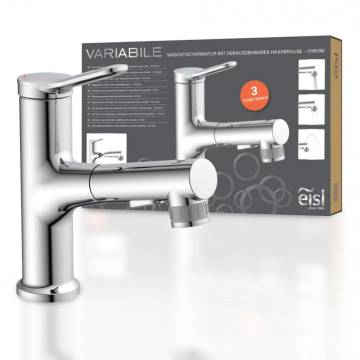 EISL VARIABILE Basin Mixer with Pull-out Spray - Chrome