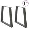 V-Shape Dining Table Legs – Anthracite Steel (2 pcs)