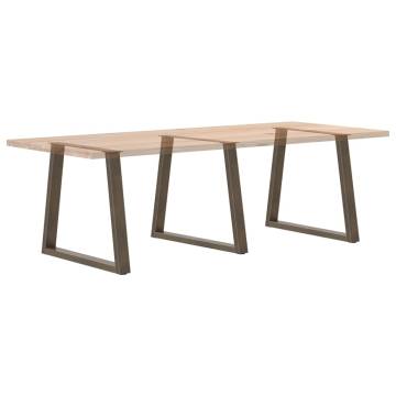 V-Shape Dining Table Legs - 3 pcs Natural Steel | HiPo Market