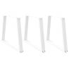  Dining Table Legs V-Shape 3 pcs White 90x(72-73.3) cm Steel Colour white Size 90 x (72-73.3) cm Quantity in Package 3 Number of 1 