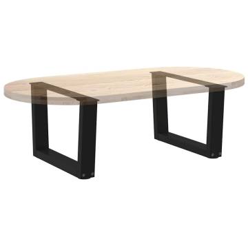 V-Shape Dining Table Legs - Black Steel | Hipomarket UK