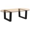 V-Shape Dining Table Legs - Black Steel | Hipomarket UK