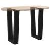 V-Shape Dining Table Legs - Black Steel (2 pcs) | HipoMarket