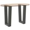 V-Shape Dining Table Legs - Anthracite Steel Set of 2