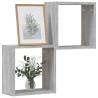  Wall Cube Shelves 2 pcs Grey Sonoma 30x15x30 cm Colour grey sonoma Quantity in Package 2 Number of Pieces 1 