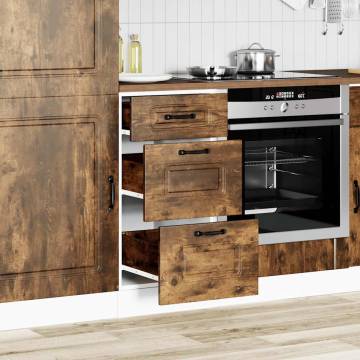 Kalmar Smoked Oak Kitchen Base Cabinet | Durable & Stylish