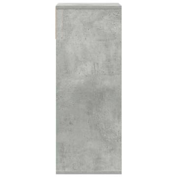 Book Cabinet Concrete Grey 34x31x80 cm - Stylish & Durable