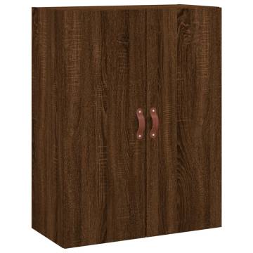 Stylish Highboard Brown Oak 69.5x34x180 cm - Hipomarket