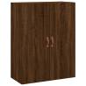 Stylish Highboard Brown Oak 69.5x34x180 cm - Hipomarket