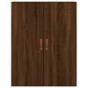 Stylish Highboard Brown Oak 69.5x34x180 cm - Hipomarket