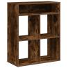 Stylish Book Cabinet in Smoked Oak | 66x31x80 cm