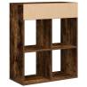 Stylish Book Cabinet in Smoked Oak | 66x31x80 cm