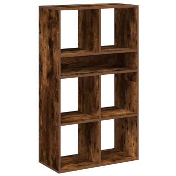 Stylish Smoked Oak Book Cabinet - 66x31x112 cm | Hipomarket