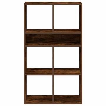 Stylish Smoked Oak Book Cabinet - 66x31x112 cm | Hipomarket