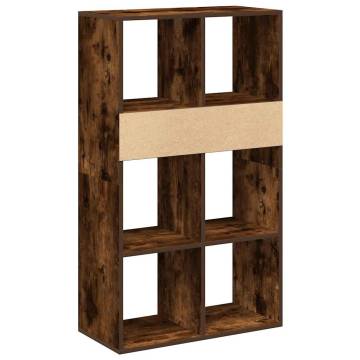 Stylish Smoked Oak Book Cabinet - 66x31x112 cm | Hipomarket