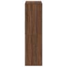 Brown Oak Book Cabinet - Stylish Storage 66x31x112 cm