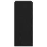 Stylish Black Book Cabinet - 60x30x71.5 cm Engineered Wood