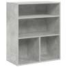 Book Cabinet Concrete Grey - Stylish 60x30x71.5 cm Storage