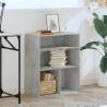 Book Cabinet Concrete Grey - Stylish 60x30x71.5 cm Storage