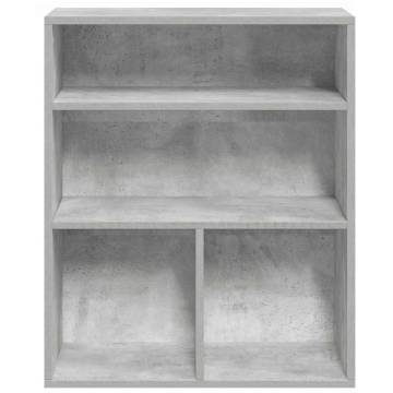 Book Cabinet Concrete Grey - Stylish 60x30x71.5 cm Storage