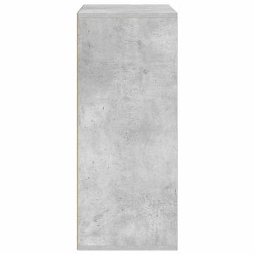 Book Cabinet Concrete Grey - Stylish 60x30x71.5 cm Storage