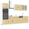  7 Piece Kitchen Cabinet Set Kalmar Sonoma Oak Engineered Wood Colour sonoma oak Quantity in Package 1 Number of 