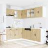 11 Piece Kitchen Cabinet Set - Lucca Sonoma Oak Wood